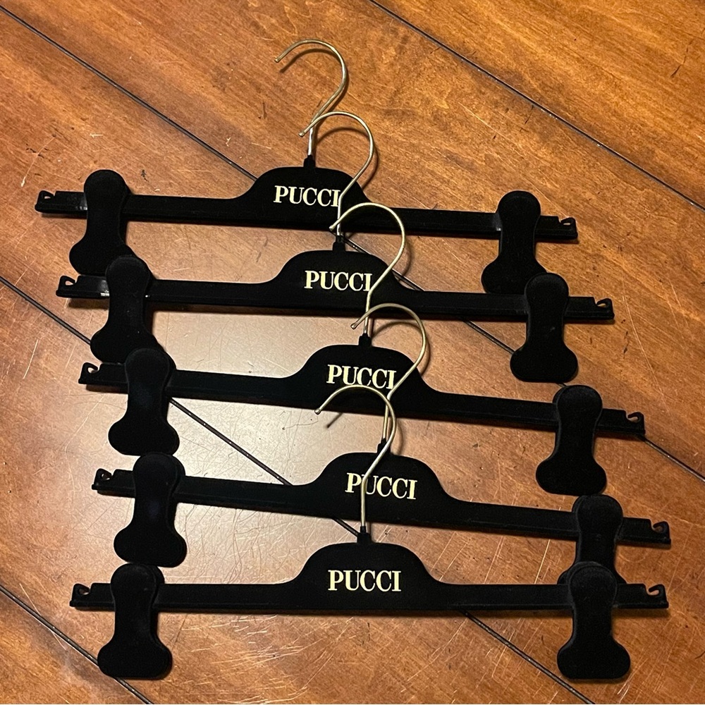 Emilio Pucci Black pant hangers